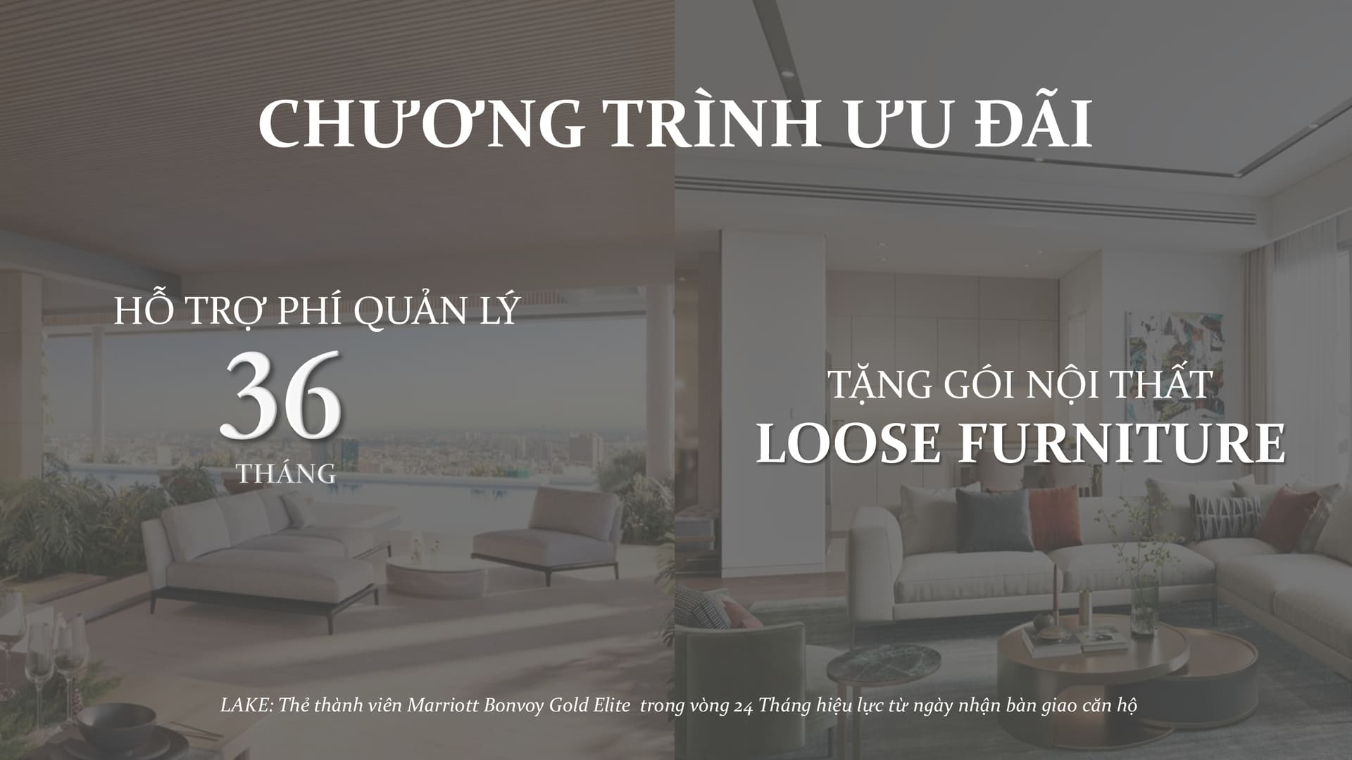 Nhận ngay ưu đãi đặc quyền cùng chuỗi dịch vụ phục vụ thượng lưu chuẩn quốc tế từ thương hiệu Marriott International.