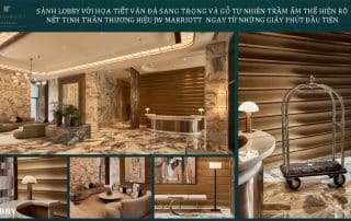 Sảnh đón tiếp sang trọng tại Grand Marina Saigon được vận hành trực tiếp bởi đội ngũ chuyên nghiệp của Marriott. Không gian lộng lẫy thể hiện vị thế thượng lưu và lòng hiếu khách tận tâm dành cho từng cư dân, du khách.