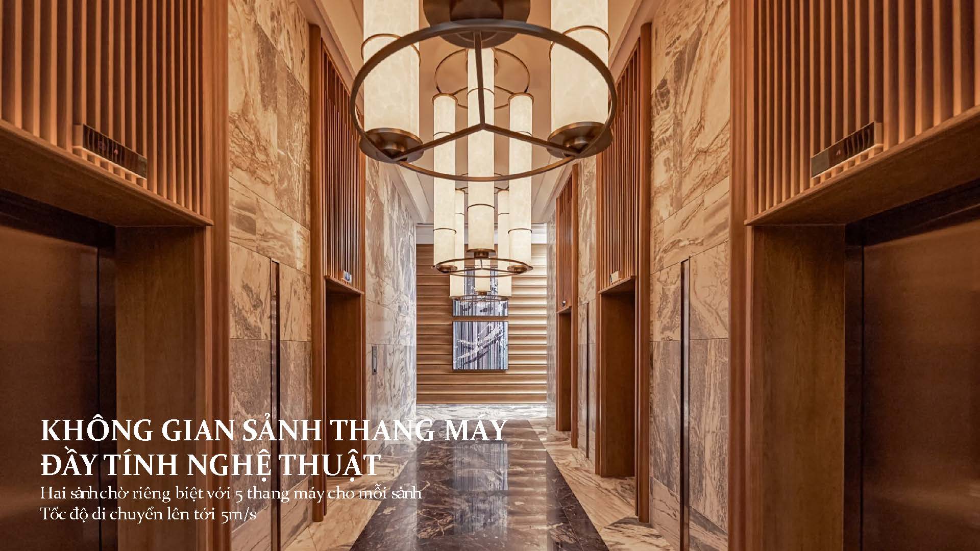Đại sảnh đón khách mang dấu ấn JW Marriott xa xỉ, kết nối trọn vẹn sự riêng tư và đặc quyền dịch vụ quản gia.