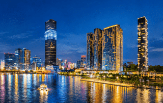 Grand Marina Saigon là dự án khu căn hộ hàng hiệu Marriott lớn nhất thế giới, quy mô 10ha tại Quận 1. Công trình sở hữu vị trí chiến lược ven sông Sài Gòn, quy hoạch trở thành trung tâm mới.